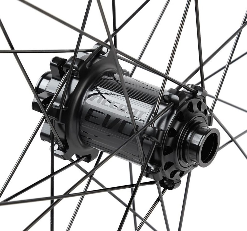 Vorderradnabe Accent EVO gerade Speichen 28H Scheibe Schwarz