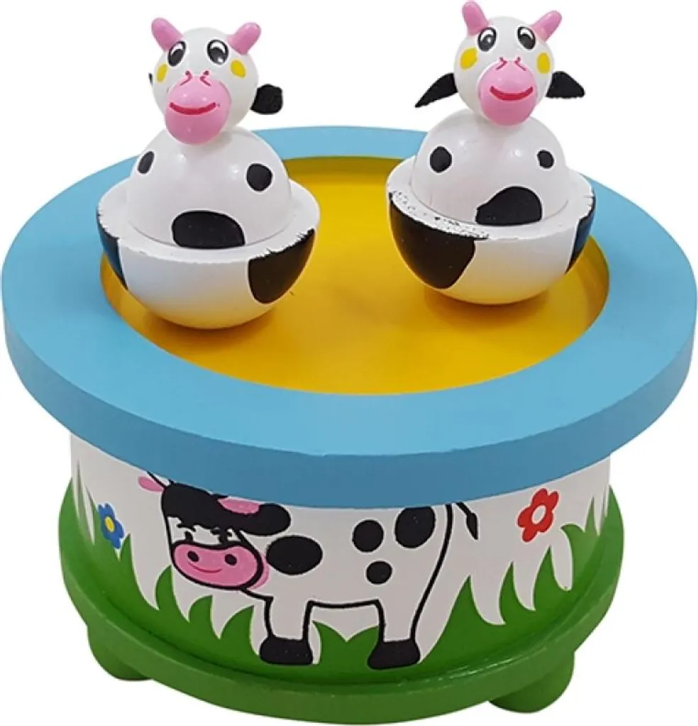 Calmer les pleurs de bébé avec la Boîte à musique Vache Planet Happy