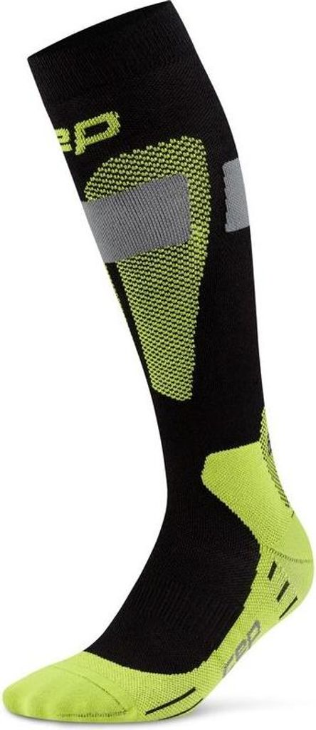cep CEP Herren Ski Merino 3.0 Tall Kompressionssocken black/lime V