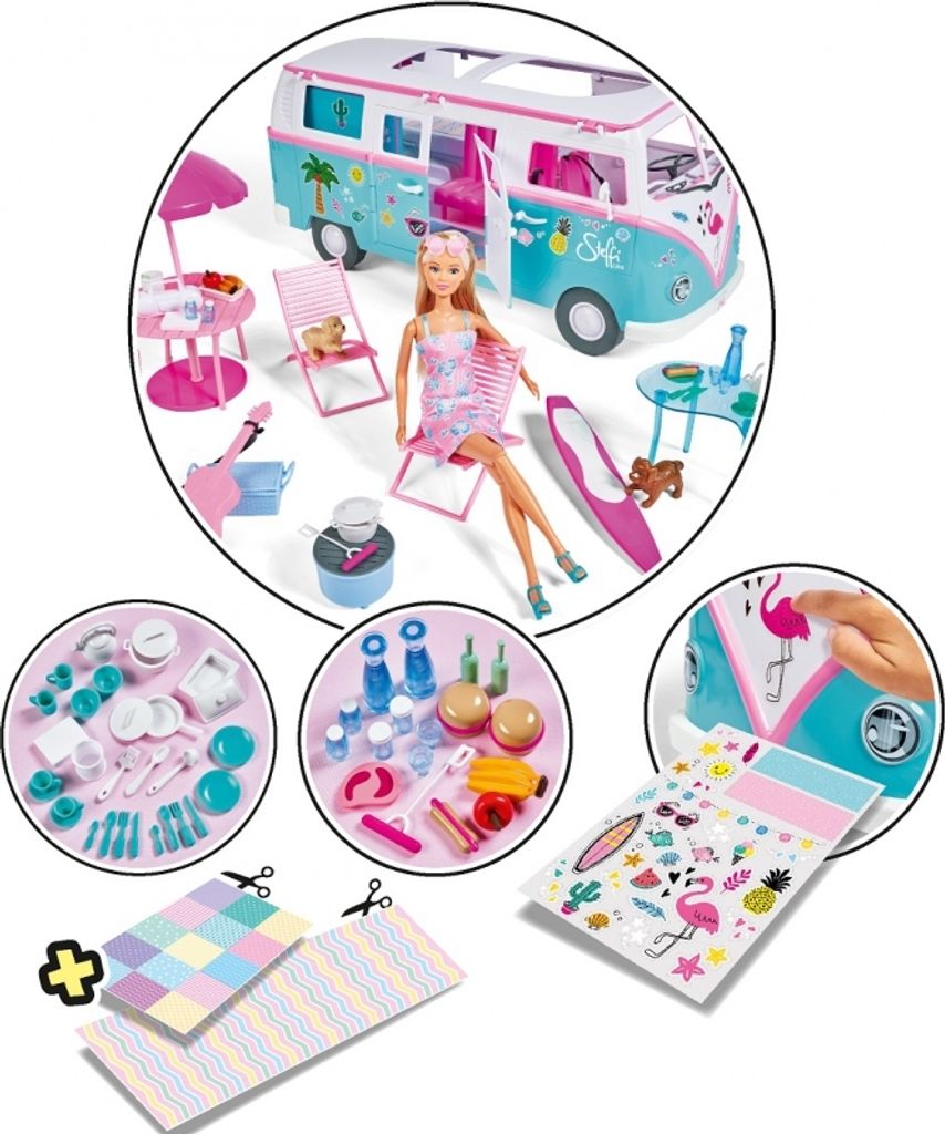 PROMO Steffi Puppe mit Wohnmobil Simba Auto Camper Produktbild 10