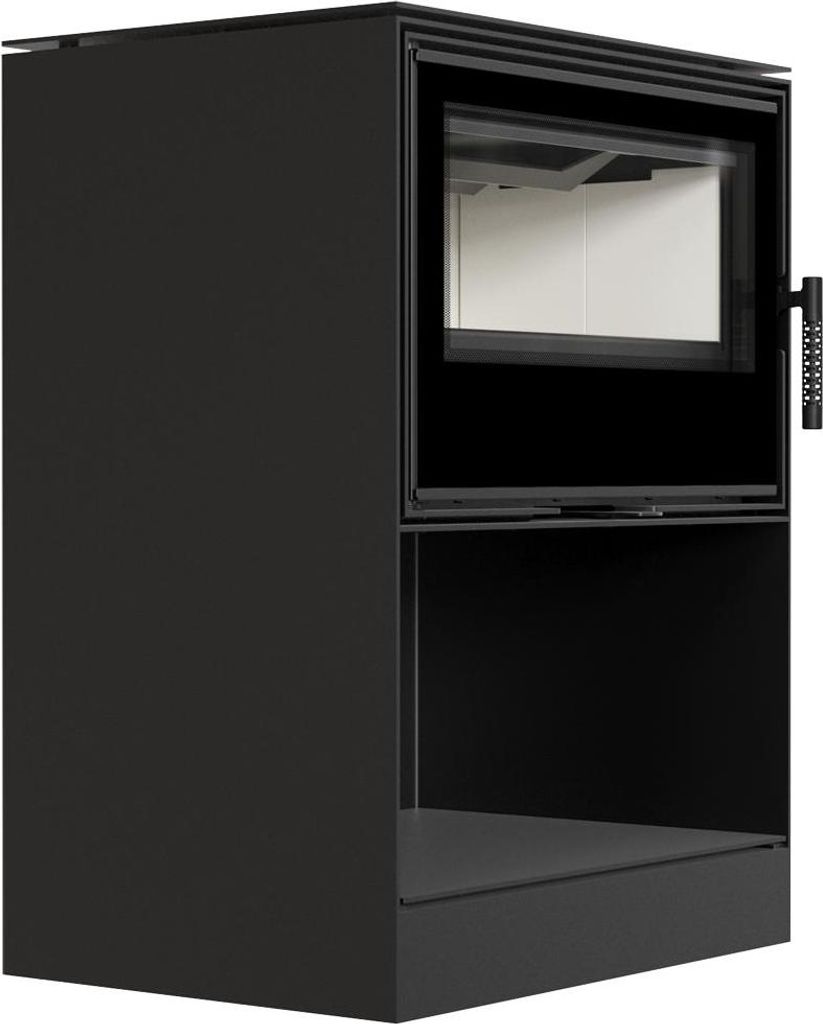 Kaminofen aus Stahl KRATKI KARI 70 Ø 150 8 kW Platz für Holz