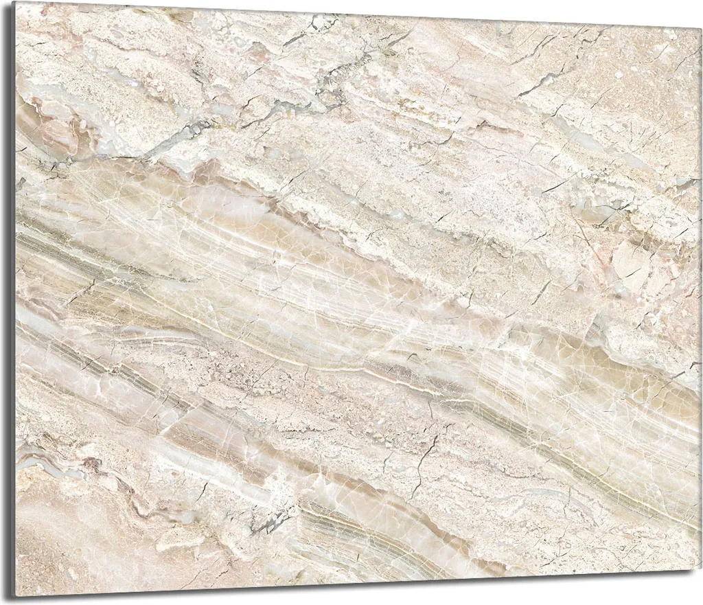 Tagliere in Vetro 60x52 Coprifornelli - Paraspruzzi Cucina Marmo Beige