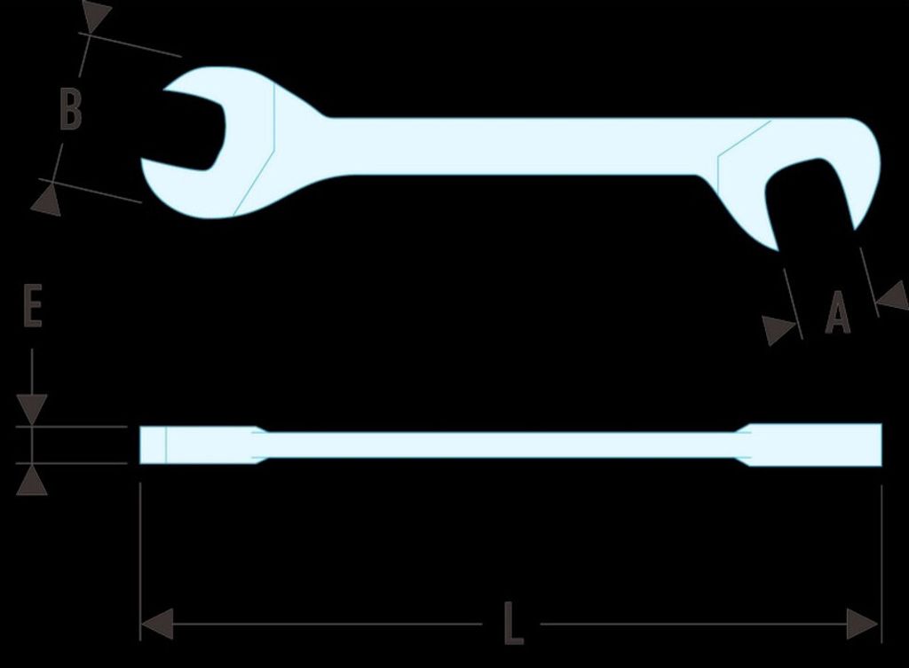 FACOM Maulschlüssel Mikromechanik 1/4