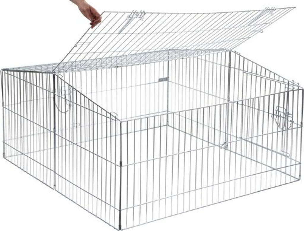 Freilaufgehege Easy inkl. Sonnenschutz 115 x 115 x 60 cm Produktbild 