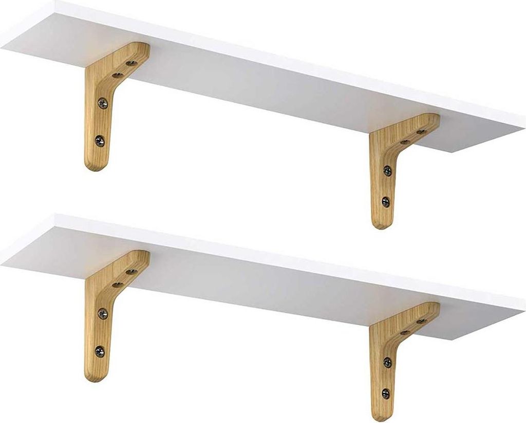 Wandregal-Set, 2er-Pack, weiß