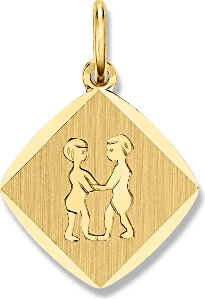 Ciondolo Segno Zodiacale Gemelli 333 Oro | Qualità Tedesca Certificata