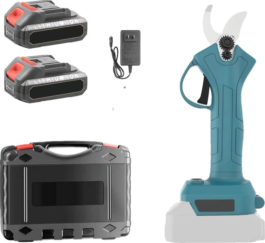 Coupe-jardin sans fil ergonomique ultra léger avec lot de 2 batteries