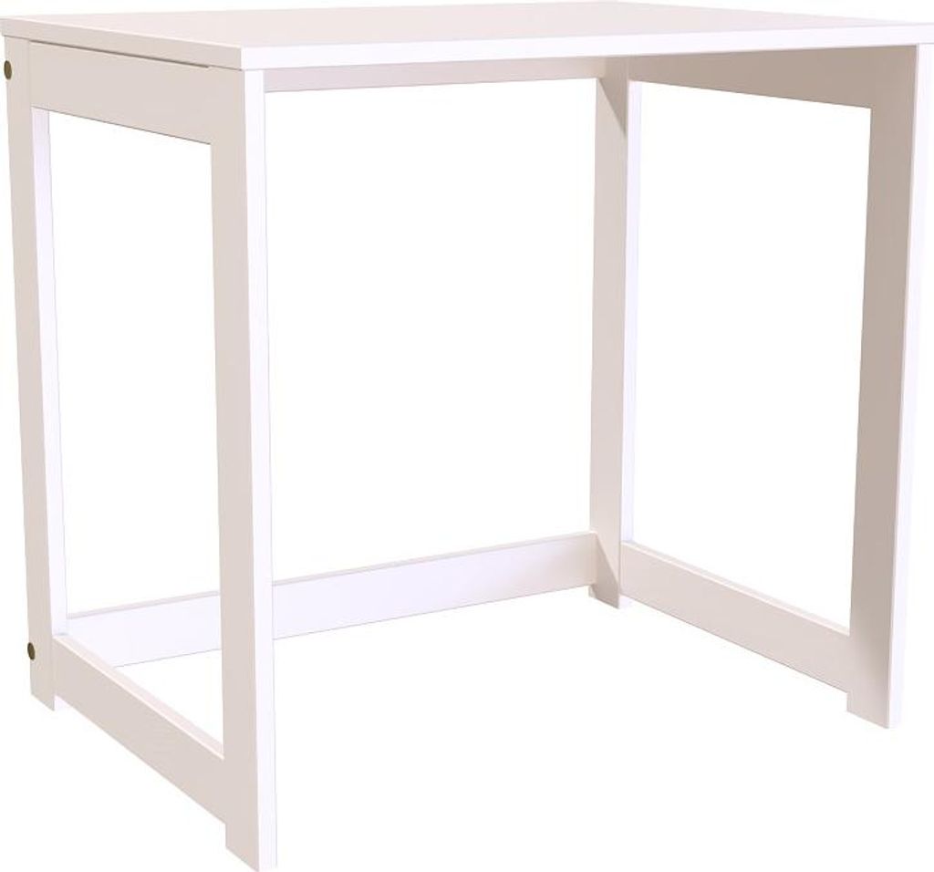 Schreibtisch aus massivholz Alban - Weiß