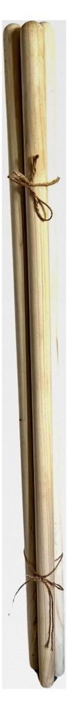 Ersatzstiel aus Holz, 150 cm, Pappelholz, Gerätestiel Ø37 mm, Holzstiele für Gartengeräte - 3 Stück
