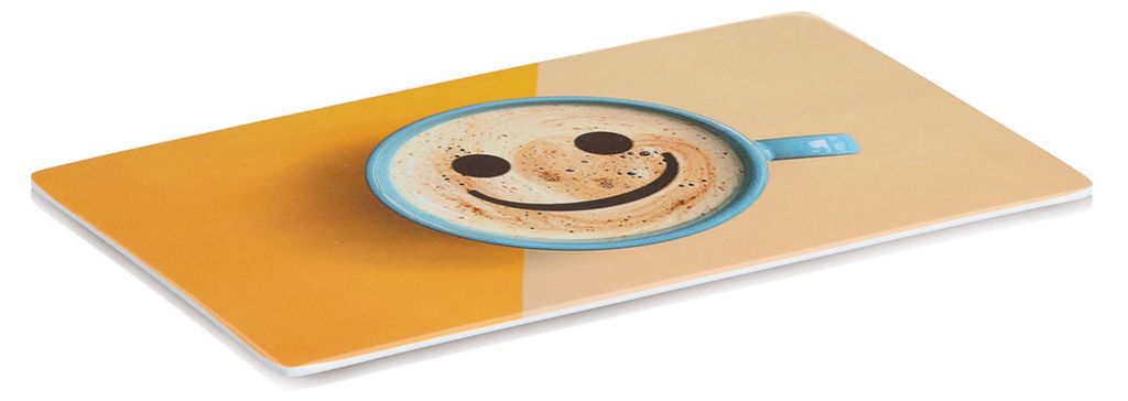 ZELLER 26481 Frühstücksbrettchen HAPPY aus Melamin