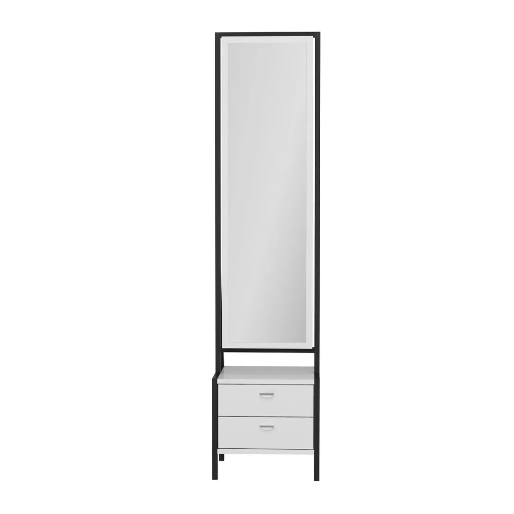 Skye Decor Elegante Coiffeuse Blanche en Mélaminé de 41 x 35 x 170 cm