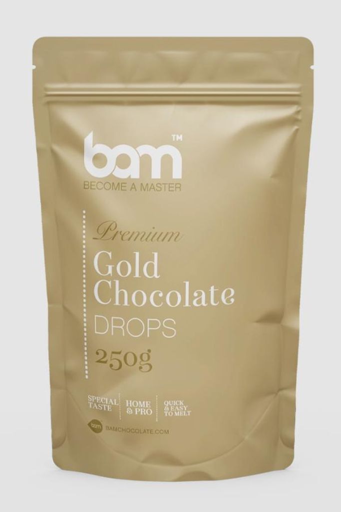 BAM GOLD, Drops aus goldener Schokolade, 250 g Produktbild 