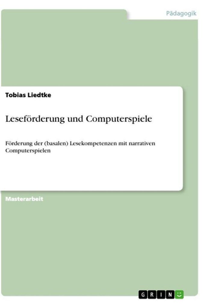Leseförderung und Computerspiele