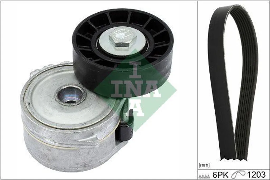 Kit courroie trapézoïdale INA 529 0226 10 pour Ford Galaxy et S-Max