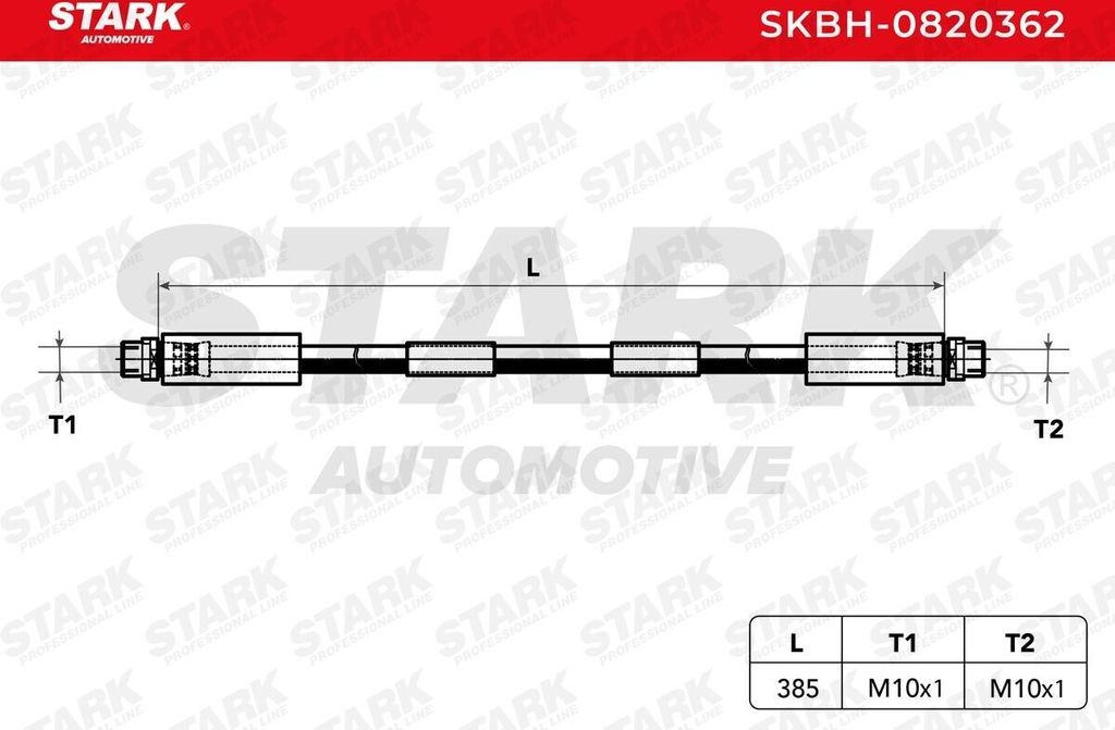 STARK SKBH-0820362 - OE 4D0611707D Bremsschlauch, Vorderachse für A8 (4E), A8 (4D), Passat (3B)