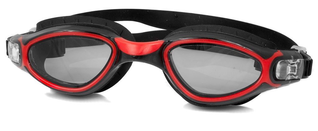 AQUA SPEED Schwimmbrille Calypso schwarz/rot Taucherbrille