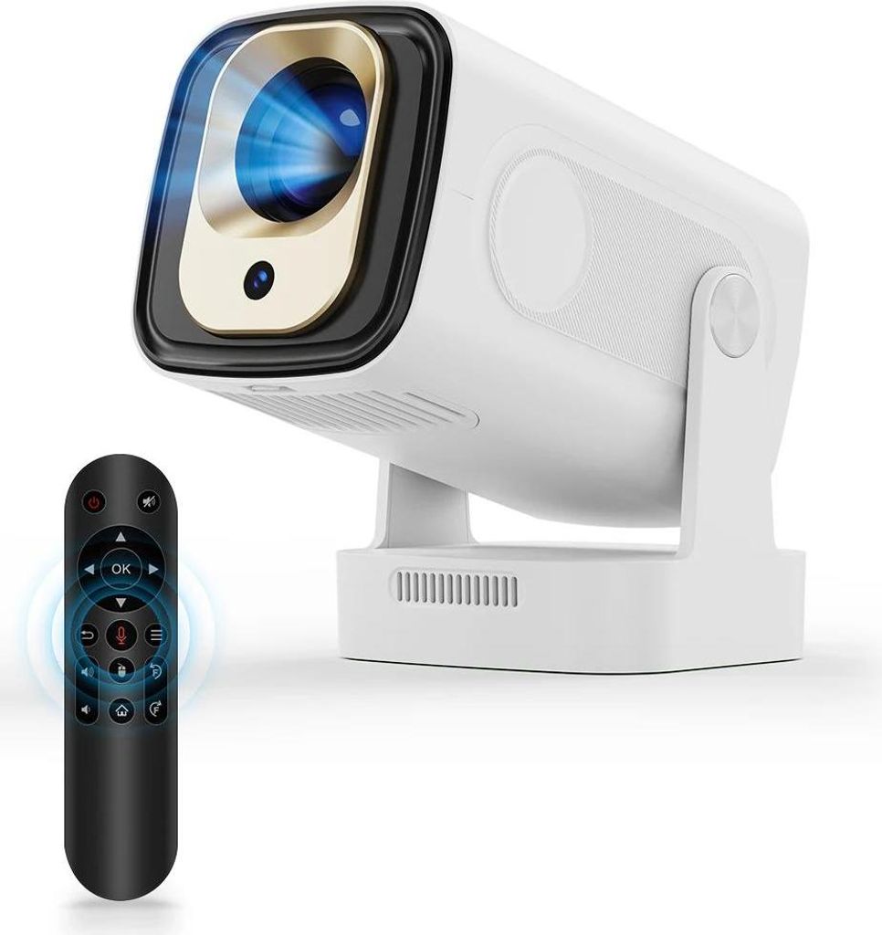 Android Beamer HY310 - Android 11 Smart Projektor - 4K Support 1080p Full HD - 330 ANSI Lumen LED - Autofokus & Auto Keystone - WLAN & Bluetooth 5....