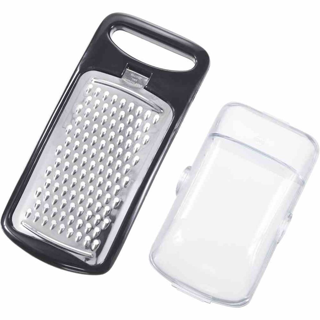 GastroMax 912-200 Mini-Reibe m Aufbewahrung, schwarz/silber