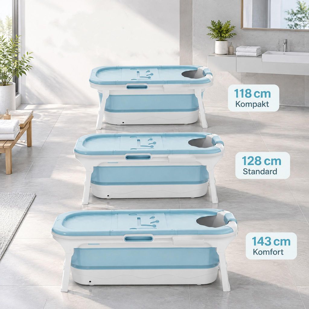 LZQ Wanna składana 128cm Przenośna wanna składana z koszem Zdjęcie produktu 