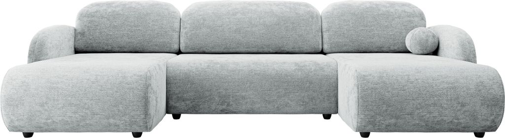 MIRJAN24 Ecksofa DREAM U 2R+LC, Polsterecke, U-Form Sofa, Polstergarnitur, Eckcouch vom Hersteller (Farbe: Sereno 691)