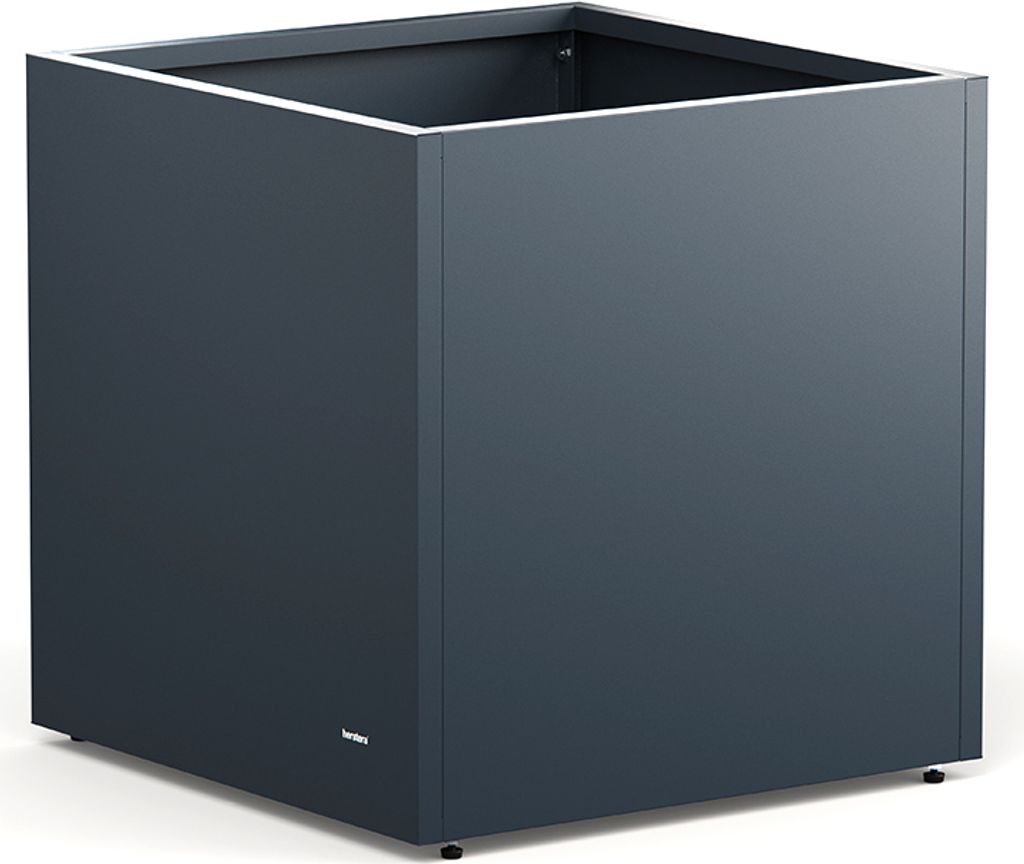 Kovový kvetináč Herstera 70 x 70 x 70 cm antracitový odolný Obrázok produktu 
