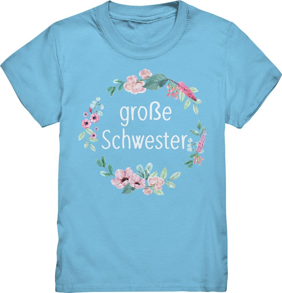 Große Schwester T-Shirt Blumenkranz Große Schwester Produktbild 