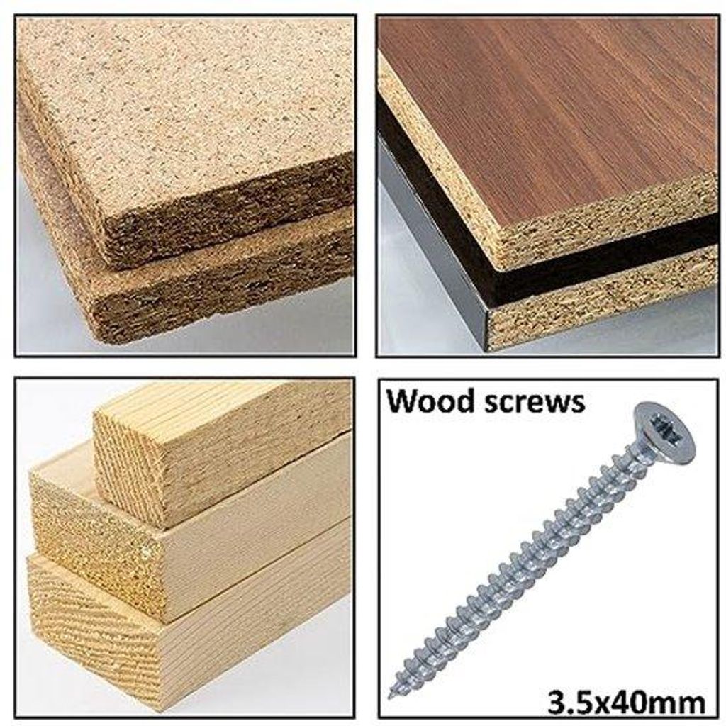 Set aus 100 Holzparkern mit eingesetztem Kopf Ø3,5x40 mm mit TX-Schraubkopf - in verzinktem Stahl