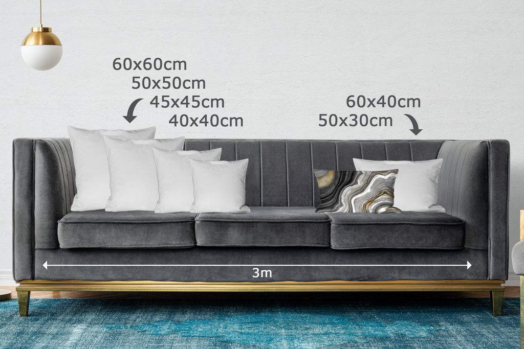 MuchoWow Zierkissen Sofakissen Wohnzimmer Dekokissen 50x30 cm Marmor - Stein - Achat - Schwarz und Gold - Wohnzimmerdekoration - Polster mit Photo