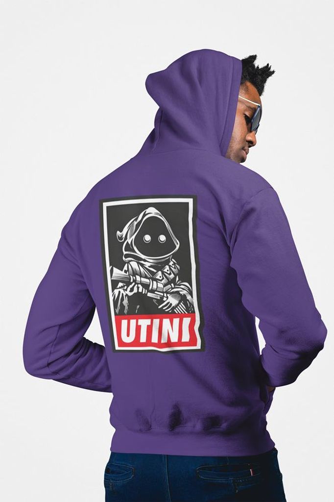 D&B Uni Hoodie ZIPMO00085 Star Wars Lila-Größe M