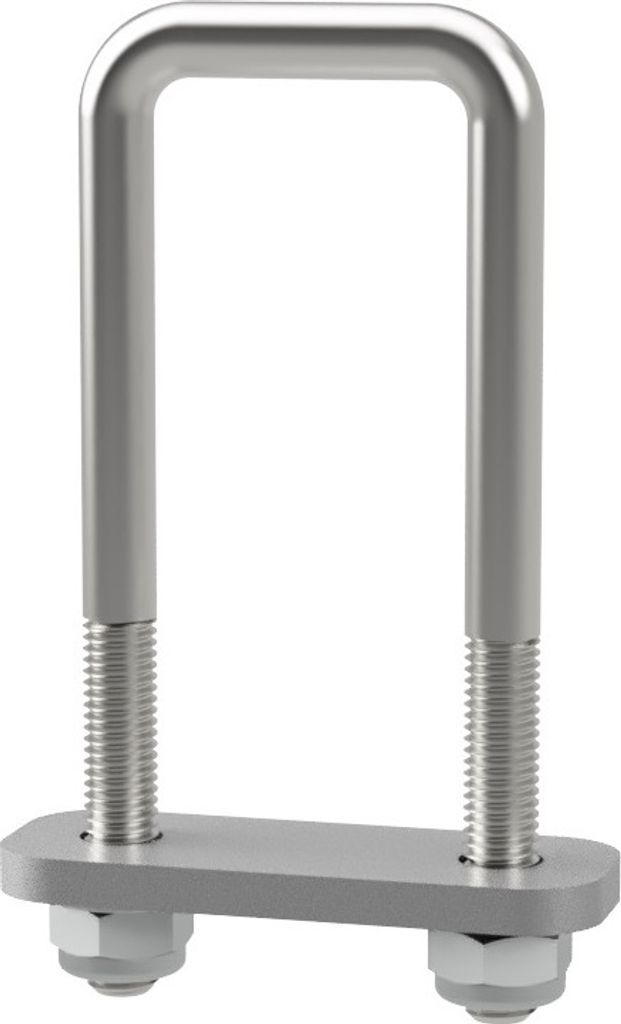 Boulon en U M10 avec plaque de serrage et écrous aide à la Image du produit 