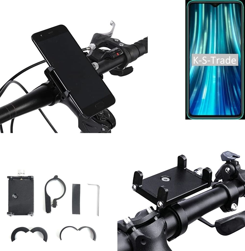 K-S-Trade Handyhalterung für das Fahrrad kompatibel mit Xiaomi Mi 9 Pro 5g Halter Lenkstange Fahrradhalterung Motorrad Bike Mount Befestigung