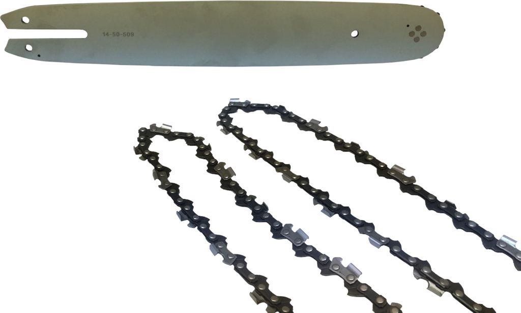 Set 2 Stück Profi C Sägekette 3/8P 1.3 mm 52 TG + Profi Führungsschiene Typ 03 35cm