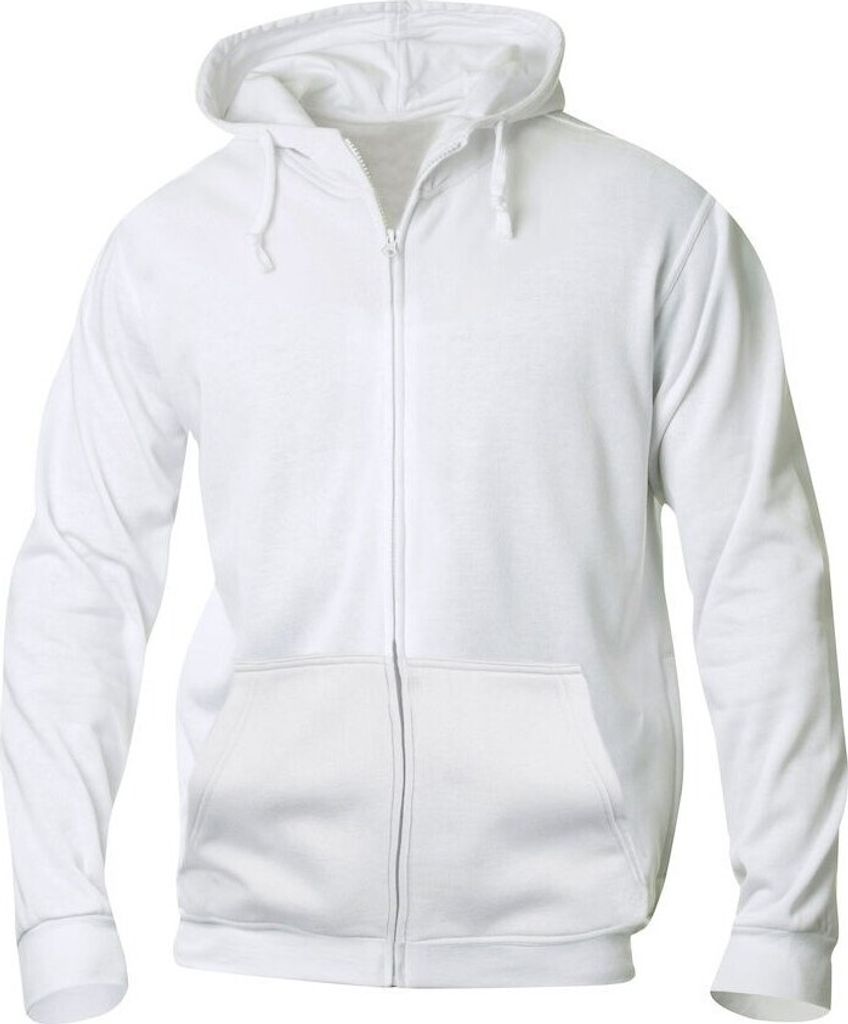 Clique - "Basic" Hoodie mit durchgehendem Reißverschluss für Herren UB102 (M) (Weiß)