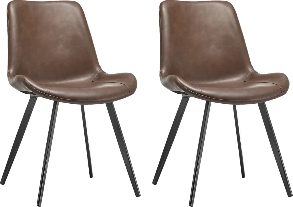 Chaise de salle à manger BISTER Casa Dolce lot de 2 marron 83,5 cm