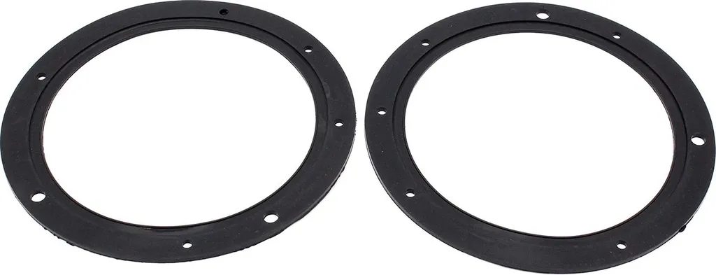 Paire de coques de phares 7 pouces en plastique noir robuste, lot de 2