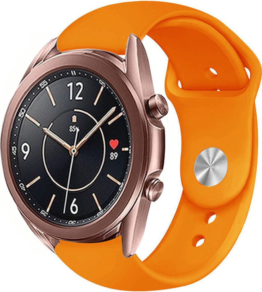 Strap-it Samsung Galaxy Watch 3 41mm Sportarmband (Orange)
