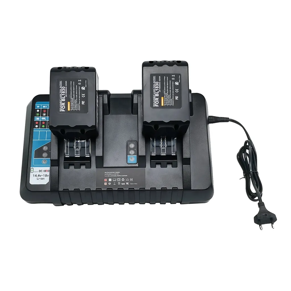 Chargeur Rapide 6A pour Makita - Double Port Compatible Multi-Batteries