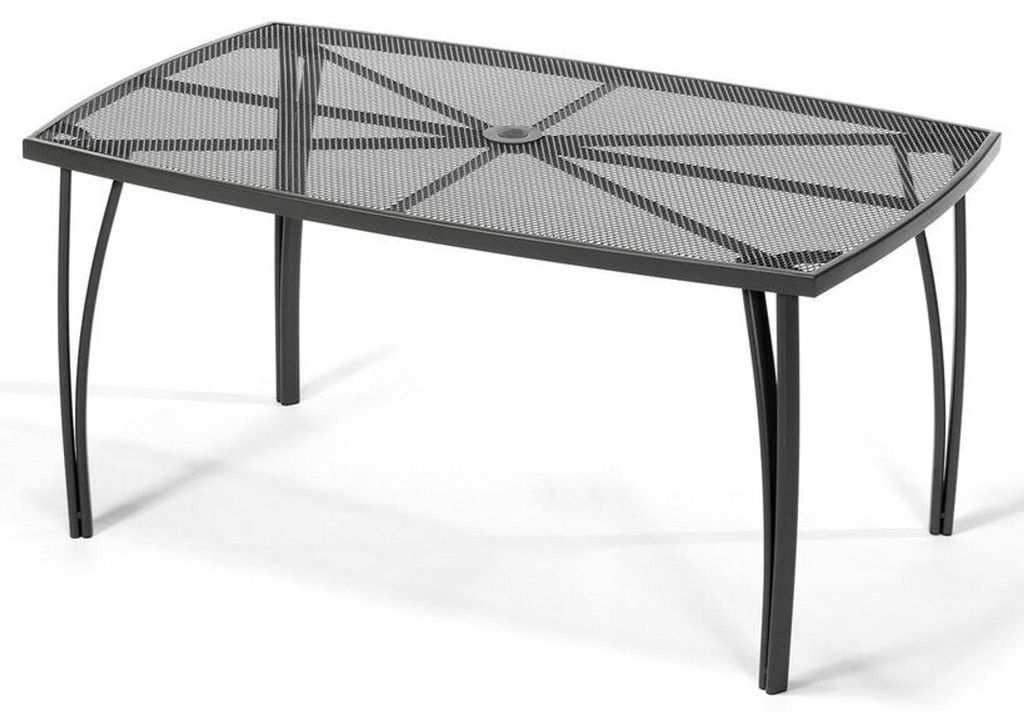 ROJAPLAST ZWMT-24 Gartentisch, 150 x 90 cm, schwarz. Produktbild 