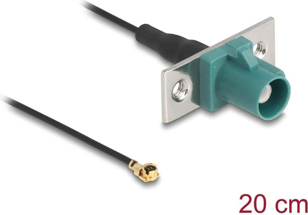 Delock Antennenkabel FAKRA Z Stecker zu MHF I Stecker 1,13 - 20 cm