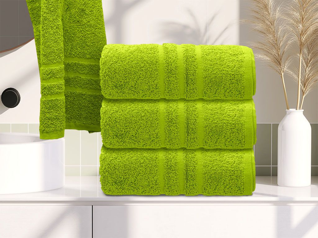 Handtuch Classic 50 x 100 cm hellgrün, 100% Baumwolle Produktbild 