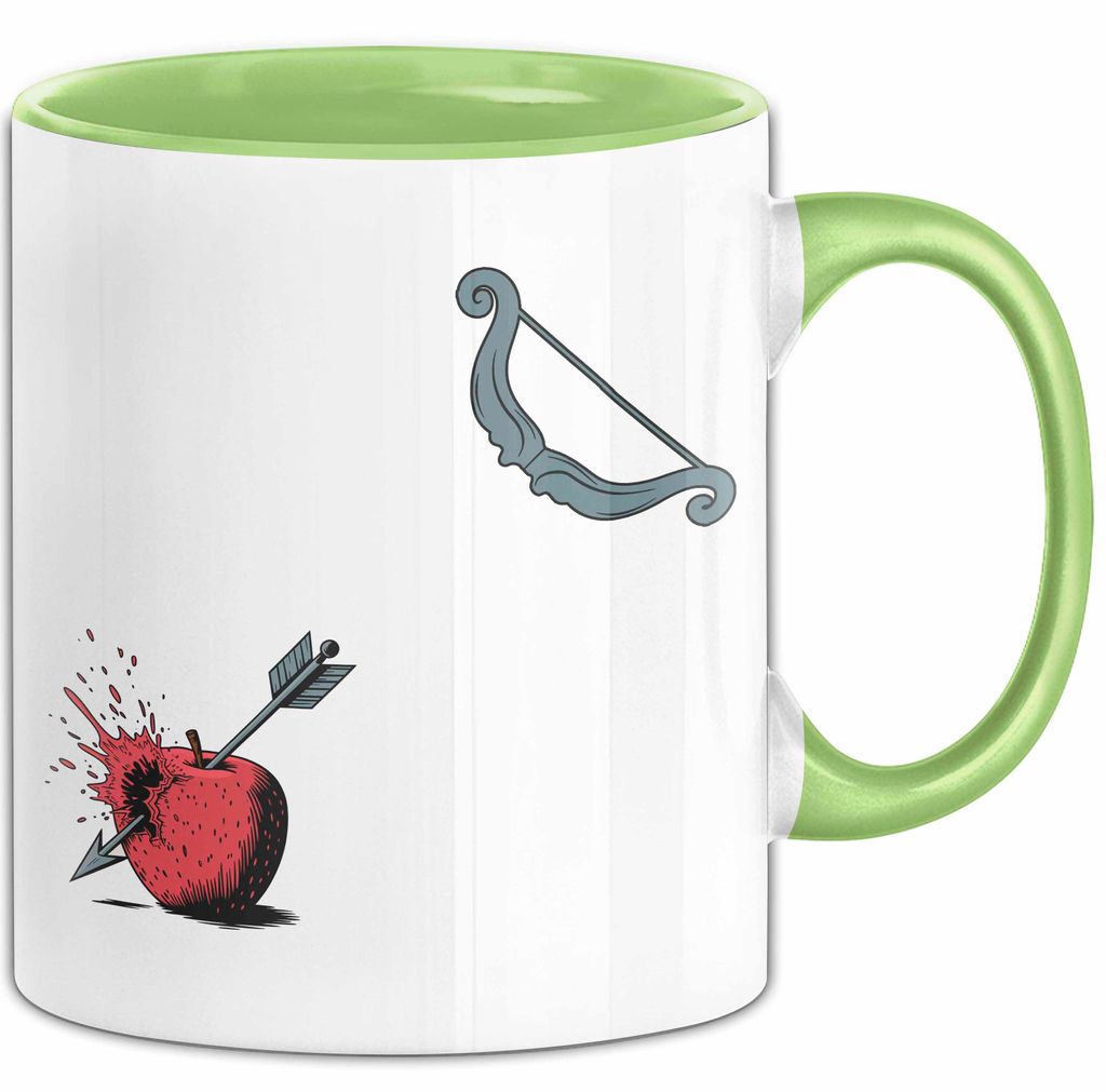 Bogenjäger Tasse Geschenkidee Bogenschütze Lustiger Spruch Geschenkidee Lustig (Grün)