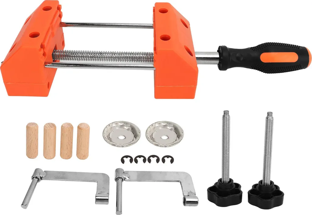Étau multifonctionnel en aluminium avec mors de protection pour bois