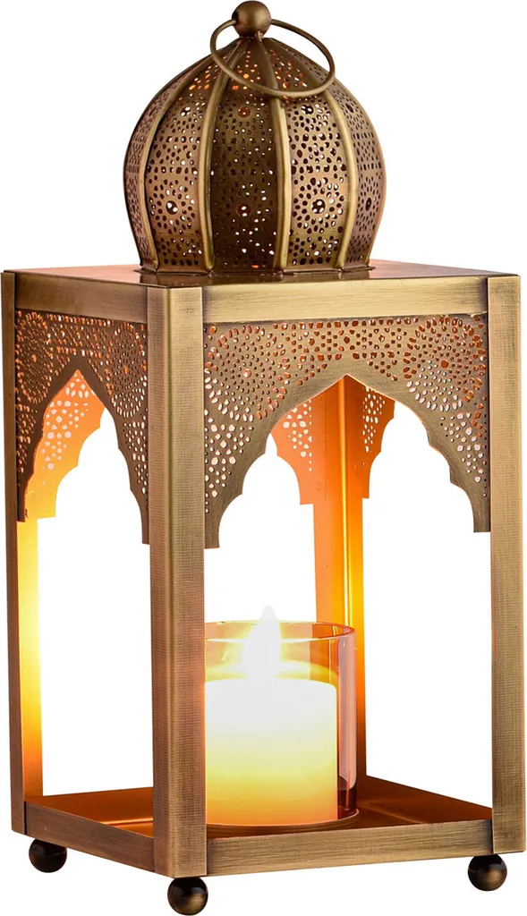 Photophore oriental lanterne de table marocaine pour salon et terrasse