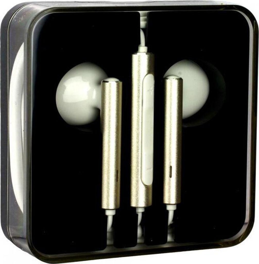 Original Huawei Headset für P30 lite / P smart Z / P20 Pro / P20 / P20 lite / P10 / P9 Plus / P9 AM116 Gold Jewel Case in Gold Kopfhörer Ohrhöre...