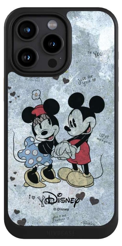 NIVOCASE Hülle für Apple iPhone 15 Pro Max Handyhülle NIVOcore Case Schwarz Disney Vintage