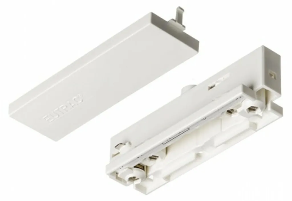 Alimentation continue EUTRAC rail 3 circuits blanc 230V - Raccord fin