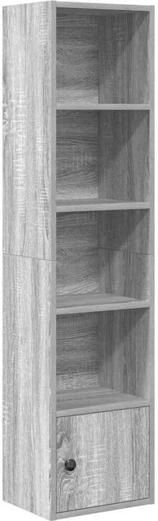 vidaXL Bücherregal Grau Sonoma 31x24x127 cm Holzwerkstoff