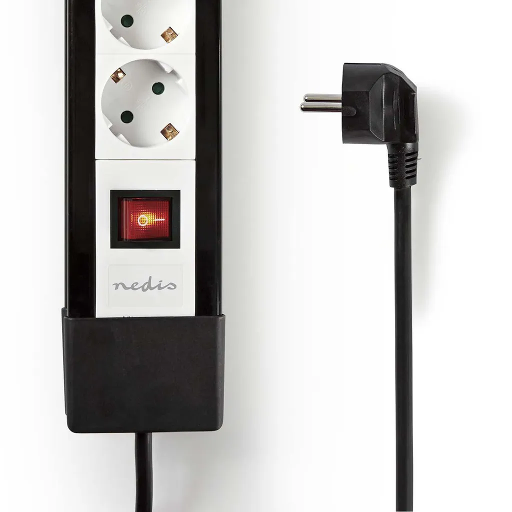 Multipresa Professionale 4 Vie Schuko 3m 16A 3680W con Interruttore - 2