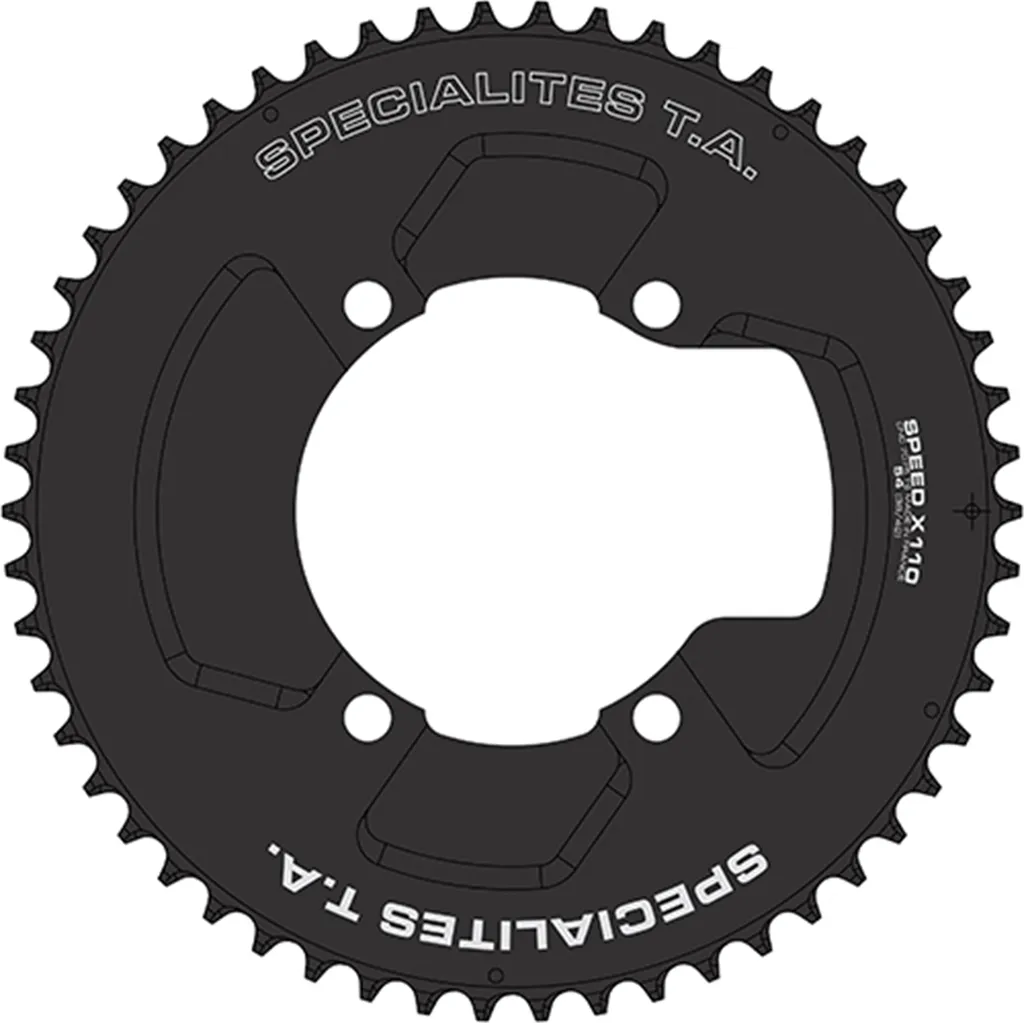 Plateau extérieur 51 dents TA Speed 2 pour pédalier 110mm vélo route 11v