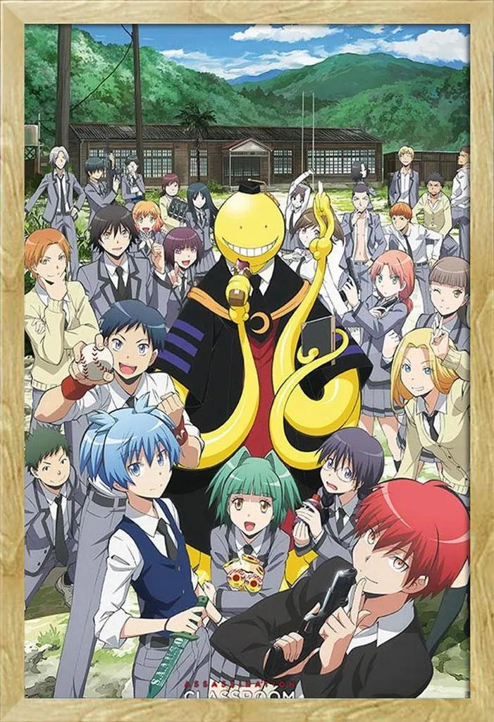 Regalo Idea: Poster Assassination Classroom Incorniciato Shinsuke Faggio